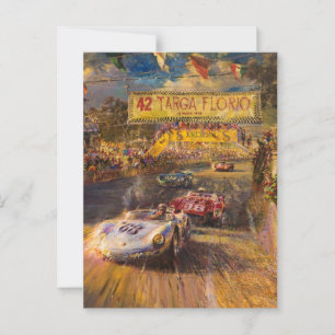 Targa Florio Italian Races Postcard