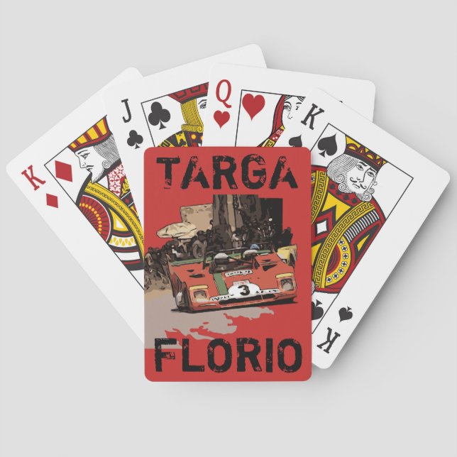 TARGA FLORIO RACE PLAYING CARDS (Back)