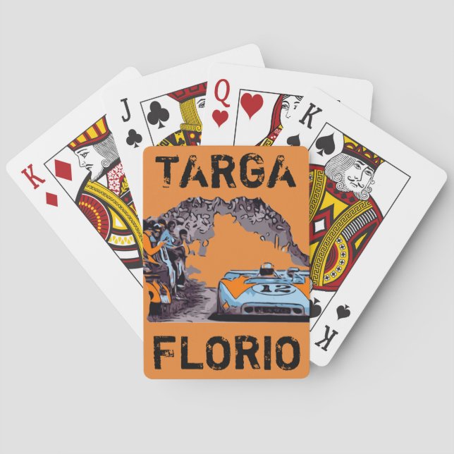 TARGA FLORIO RACE PLAYING CARDS (Back)