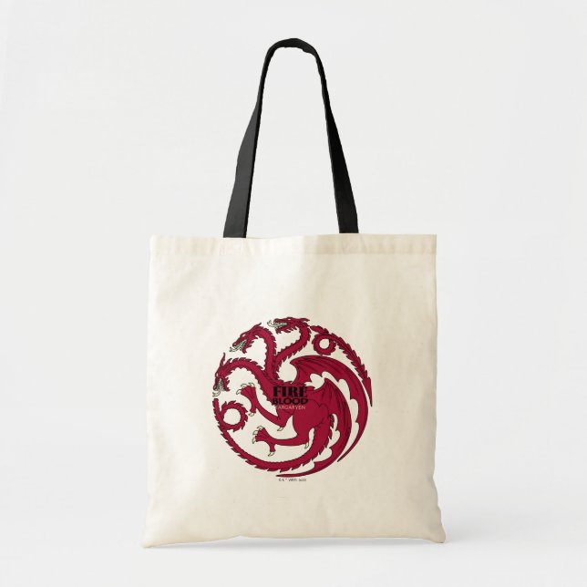 Targaryen Sigil - Fire & Blood Tote Bag (Front)