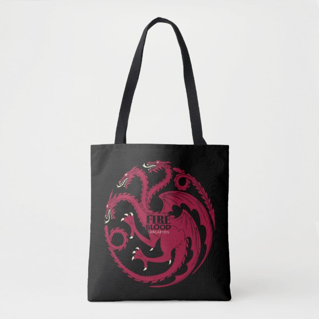 Targaryen Sigil - Fire & Blood Tote Bag (Front)