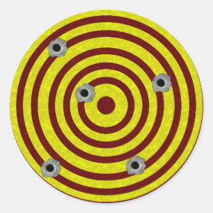 Target 3 classic round sticker