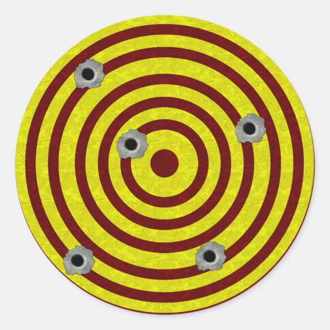 Target 3 classic round sticker (Front)