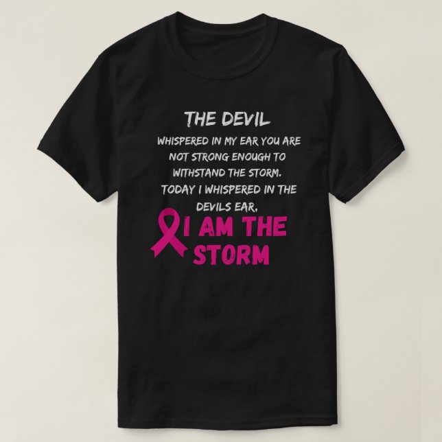 Target Breast Cancer. I am the storm. Classic T-Sh T-Shirt (Design Front)