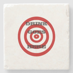 Target Bullseye Stone Coaster