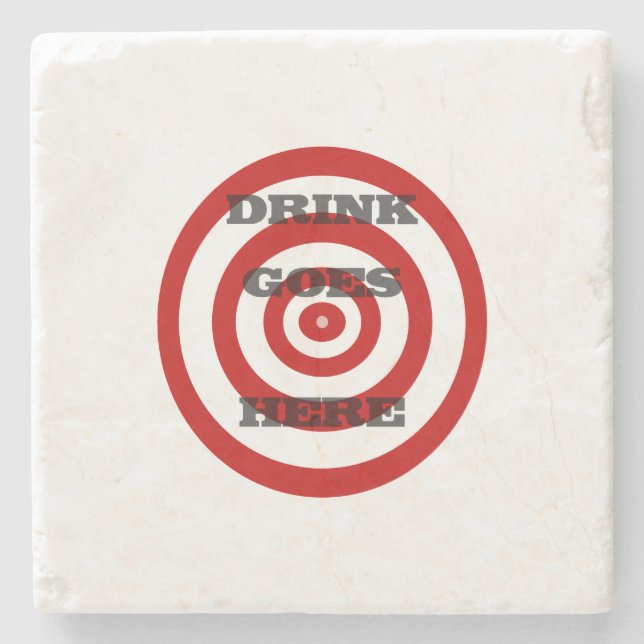Target Bullseye Stone Coaster (Front)