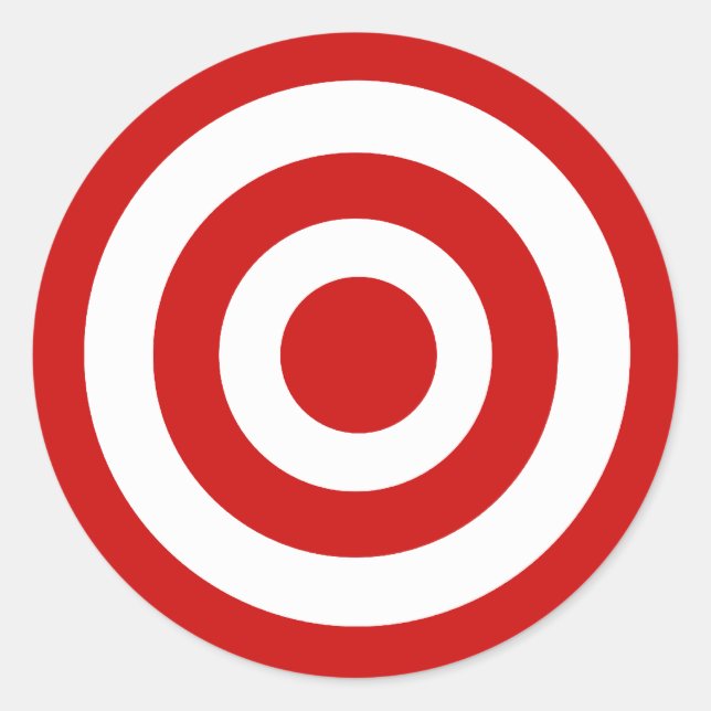 TARGET CLASSIC ROUND STICKER (Front)