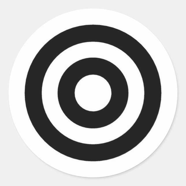 Target Classic Round Sticker (Front)