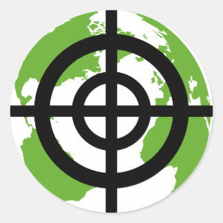 Target Earth Environment crossfades Classic Round Sticker