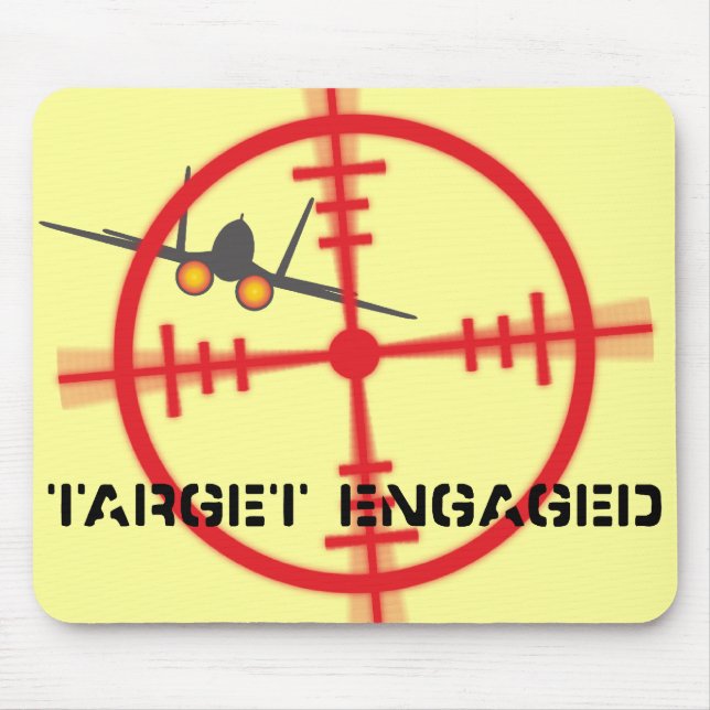 Target Engaged Flight Simulator Pilot Display Mouse Mat (Front)