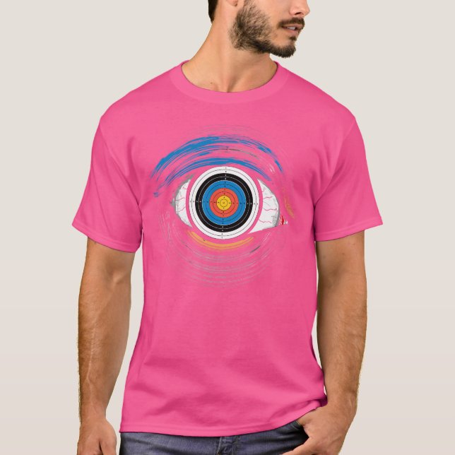 Target Eye Archery Hobby Archer Bow And Arrow Arch T-Shirt (Front)