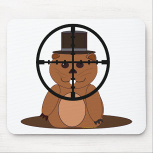 Target: groundhog mouse mat