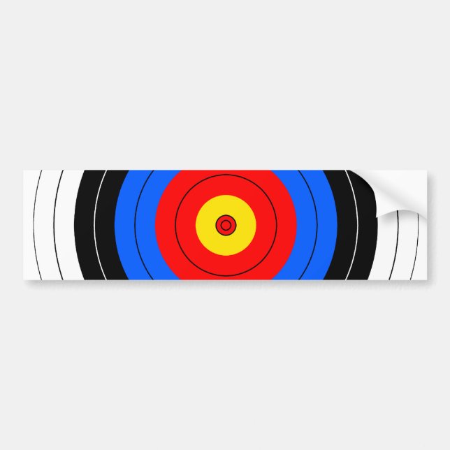 Target Lines Bumper Sticker (Front)