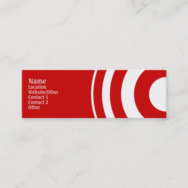 Target Mini Business Card (Front)