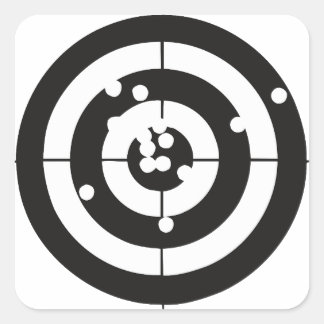Target Practice Square Sticker