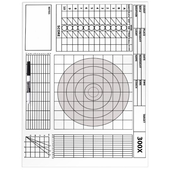 target-rifle-scorecard-dry-erase-board-zazzle-co-uk