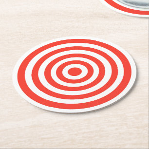 Target Round Paper Coaster