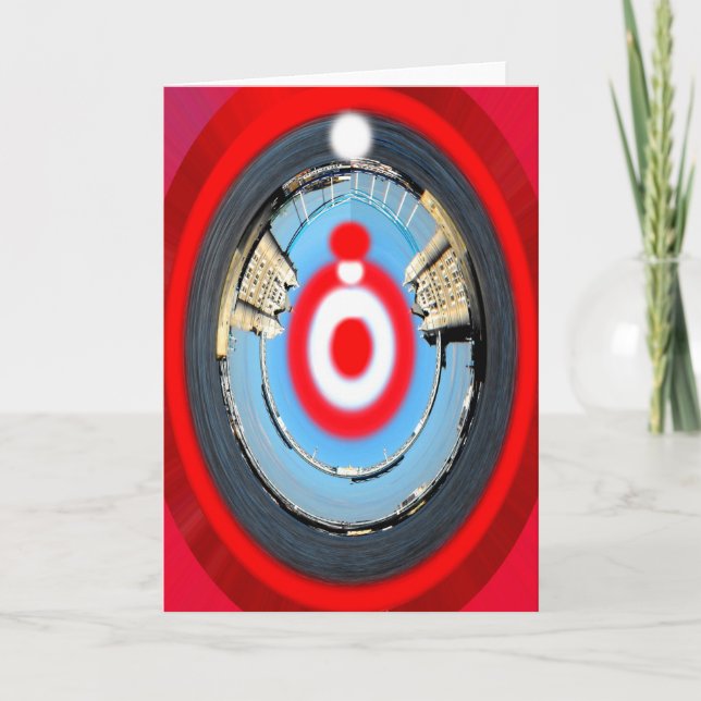 Target surreal art holiday card (Front)