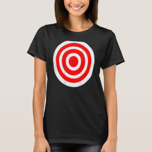 Target T Shirt funny printed on the back bulls eye
