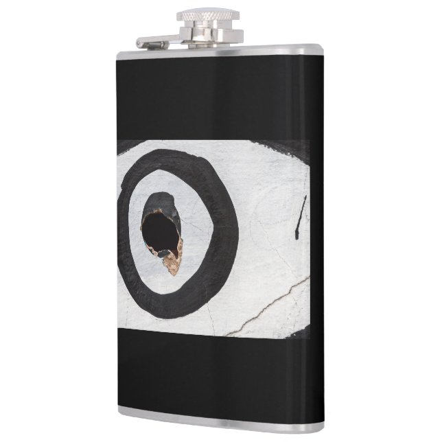target tears up flask (Left)