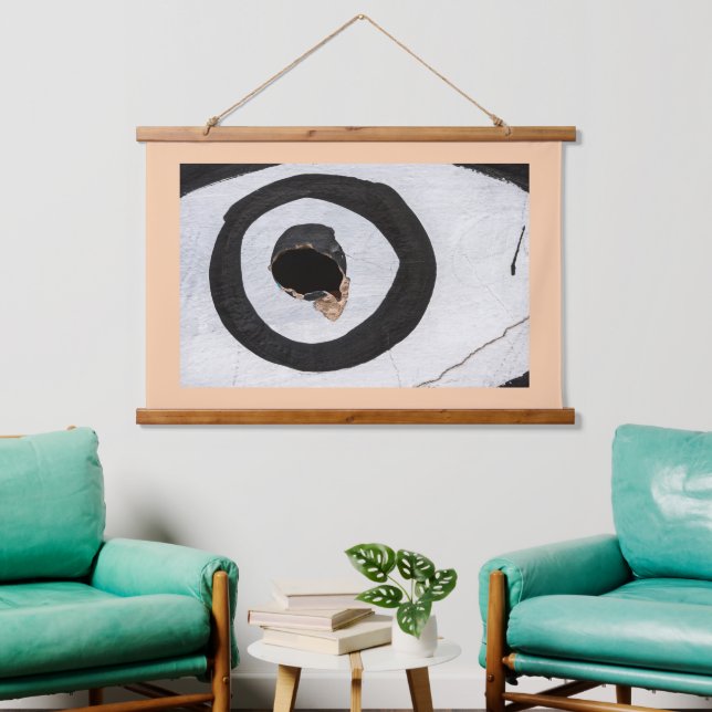 target tears up hanging tapestry (Living Room)