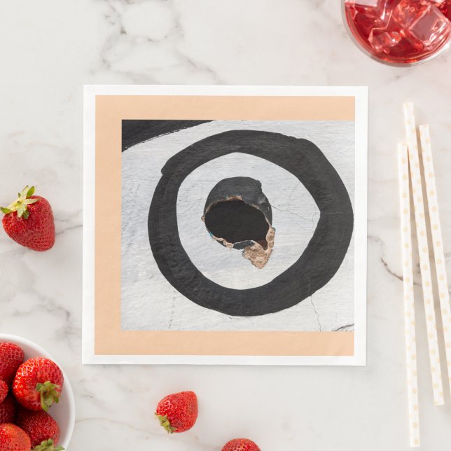 target tears up paper dinner napkins (Insitu)