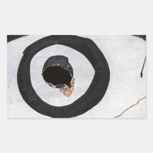 target tears up rectangular sticker