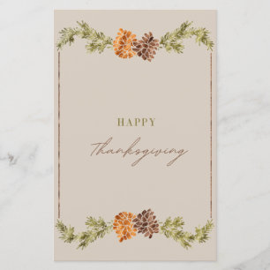 targeta elegante de acción de gracias