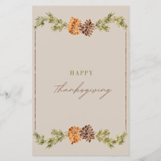 targeta elegante de acción de gracias