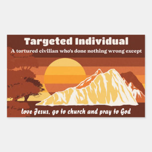 Targeted Individual Custom Text Response Rectangular Sticker