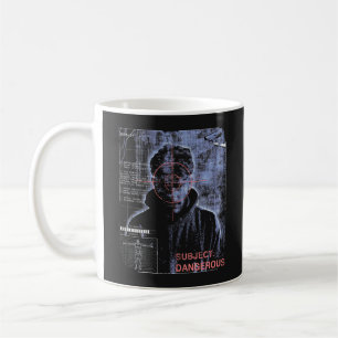 Targeted - Techno-Brutalist Streetwear Design Coffee Mug