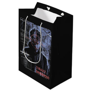 Targeted - Techno-Brutalist Streetwear Design Medium Gift Bag