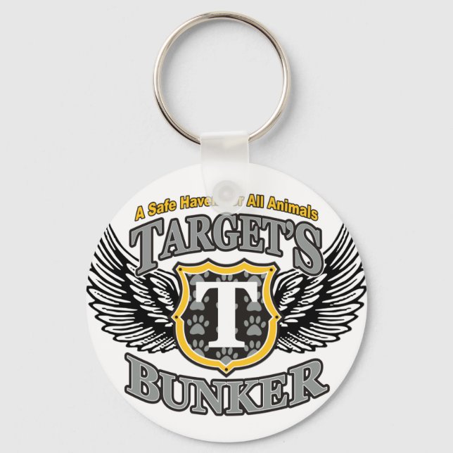 Target's_Bunker_Black_Logo Key Ring (Front)