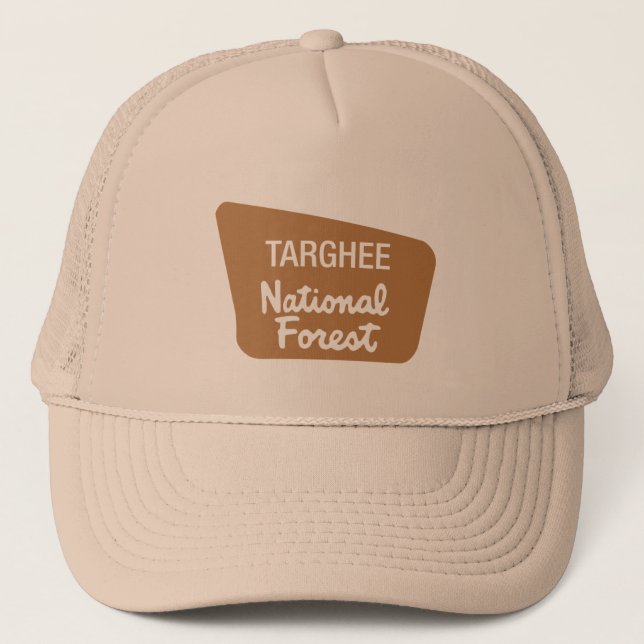 Targhee National Forest (Sign) Trucker Hat (Front)