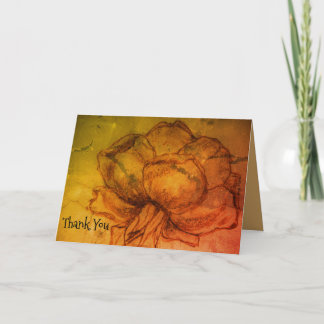 *'T'arici Rose' design, Thank You Holiday Card