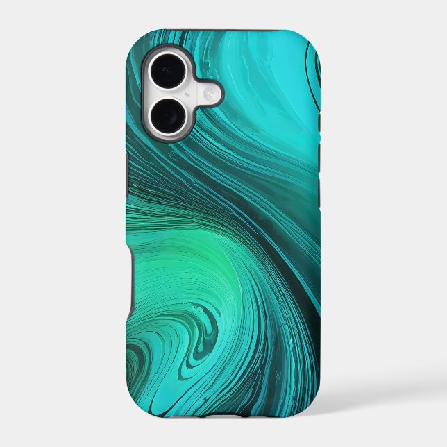 "Tarifa" Blue Swirls Waves (Back)
