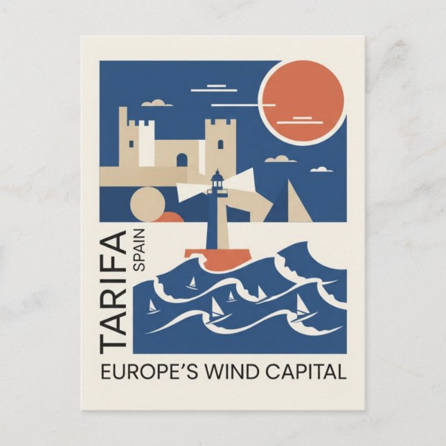 Tarifa Spain Travel Postcard (Front)