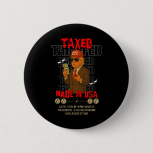 Tariff Daddy Funny Trump Design – Political Meme A 6 Cm Round Badge