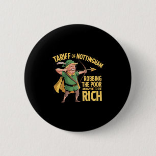 Tariff Of Nottingham - Funny Anti Trump Tariff 6 Cm Round Badge