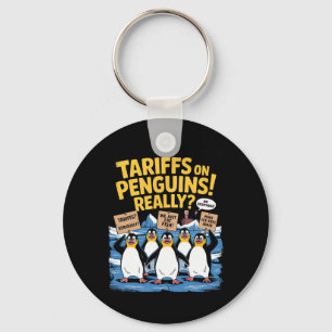 Tariff Penguins Flippers Up Heard Island Funny Res Key Ring