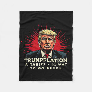 Tariff This Voting For Him Anti Trump Tariffs Suck Fleece Blanket
