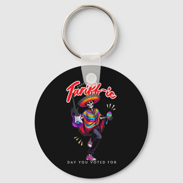 Tariff This Voting For Him Anti Trump Tariffs Suck Key Ring (Front)