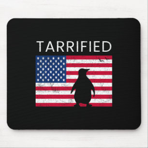 Tariff Trade Anti Republican Conservative Penguin  Mouse Mat