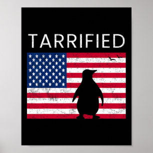 Tariff Trade Anti Republican Conservative Penguin Poster