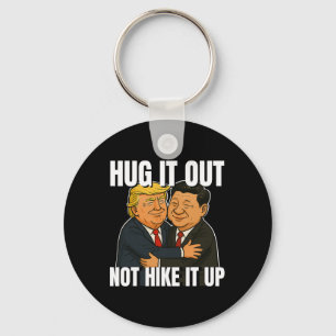 Tariff War Funny Trump Hugging Xi Jinping Trump Ta Key Ring