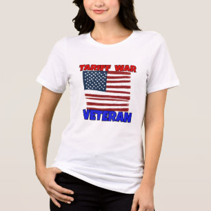 TARIFF WAR VETERAN Tri-Blend SHIRT