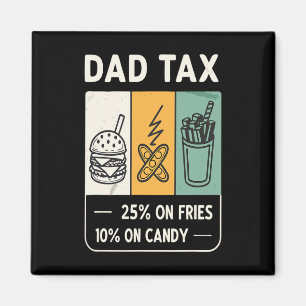 Tariffed Design Tariff Daddy Trump Funny Father's  Magnet