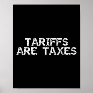 Tariffs Are Taxes - Anti-tariff Men Women Poster