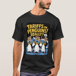 tariffs on Penguins Heard Island Funny Trump Tarif T-Shirt