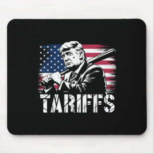 Tariffs Trump Usa Flag Trade Power Funny Tess  Mouse Mat